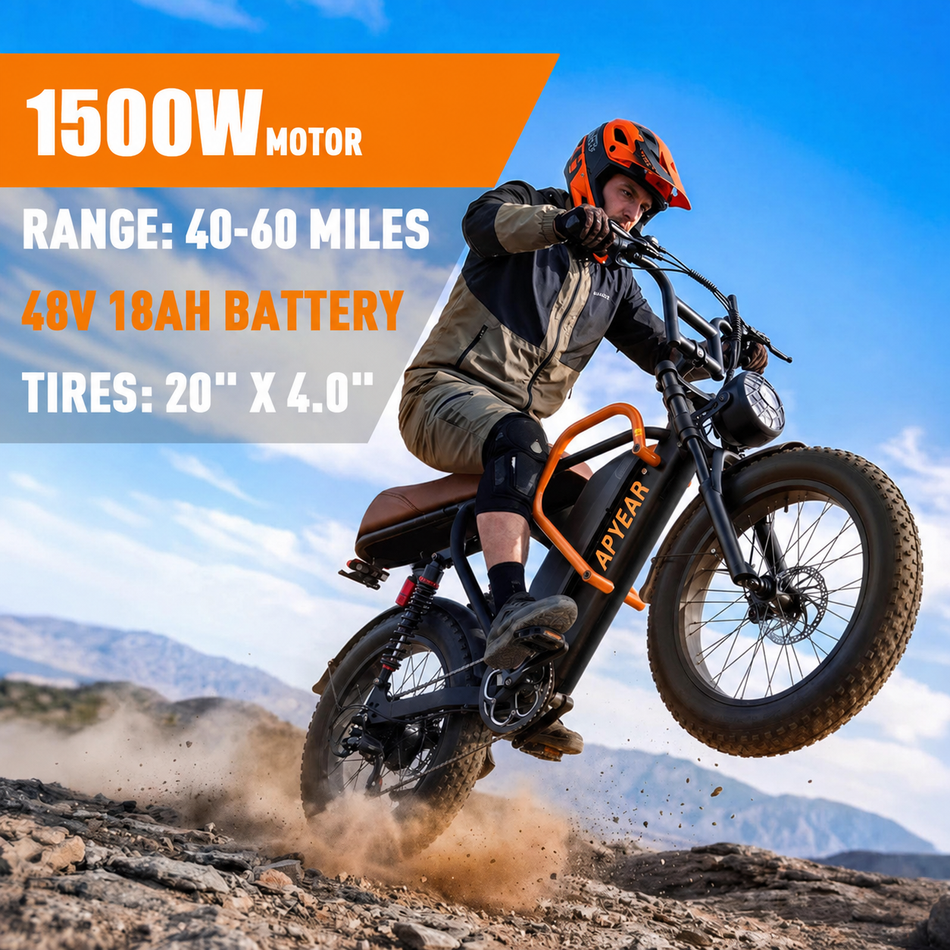 APYEAR™ 73D-20x4.0" Fat Tire Electric Bike – Built for Any Terrain